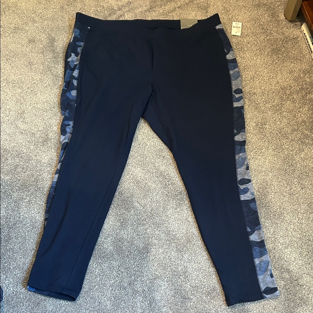 Catherines Navy Blue Active Leggings